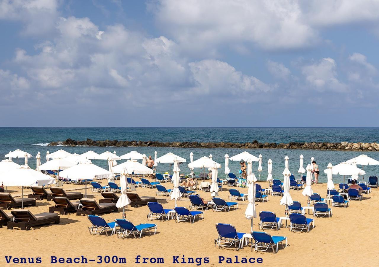 Apartament 105 Kings Palace - Fabulous 2 Bed, 2 Bath, Large Patio With Garden - Sea Views Pafos Zewnętrze zdjęcie